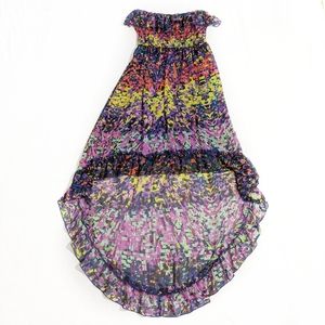 Self Esteem High Low Digital Graphic Print Dress